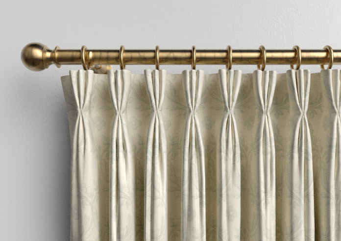 Trellis Prints, Vine and Bloom Romsey Bud Green - Made to Measure Curtains - Image 11